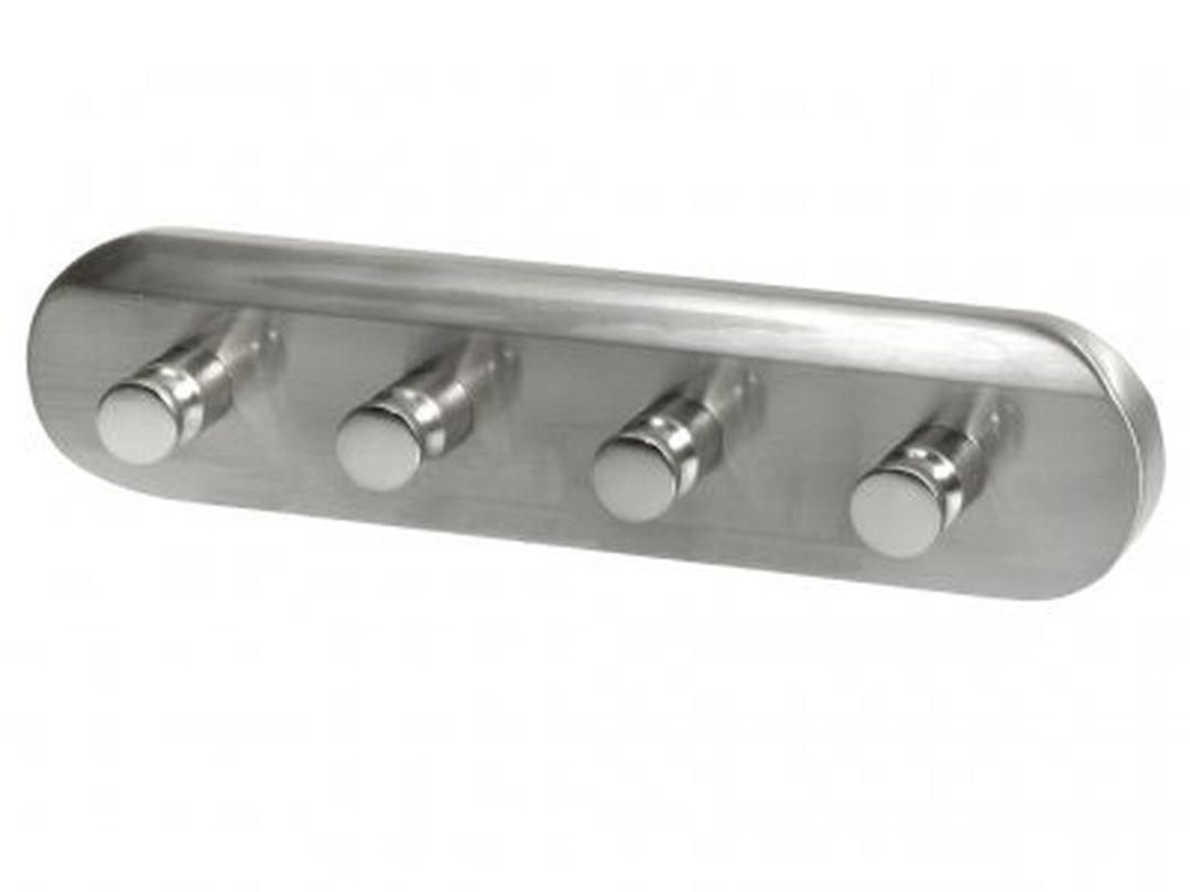 Virginia Towel rack 4-hook stripe