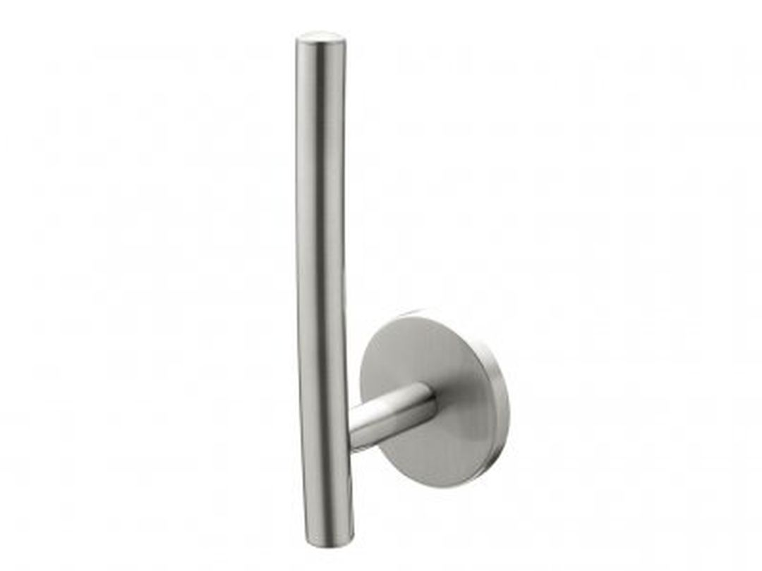 Virginia spare toilet roll holder brushed steel