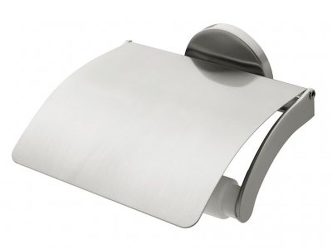 Virginia Toilet roll holder with lid.