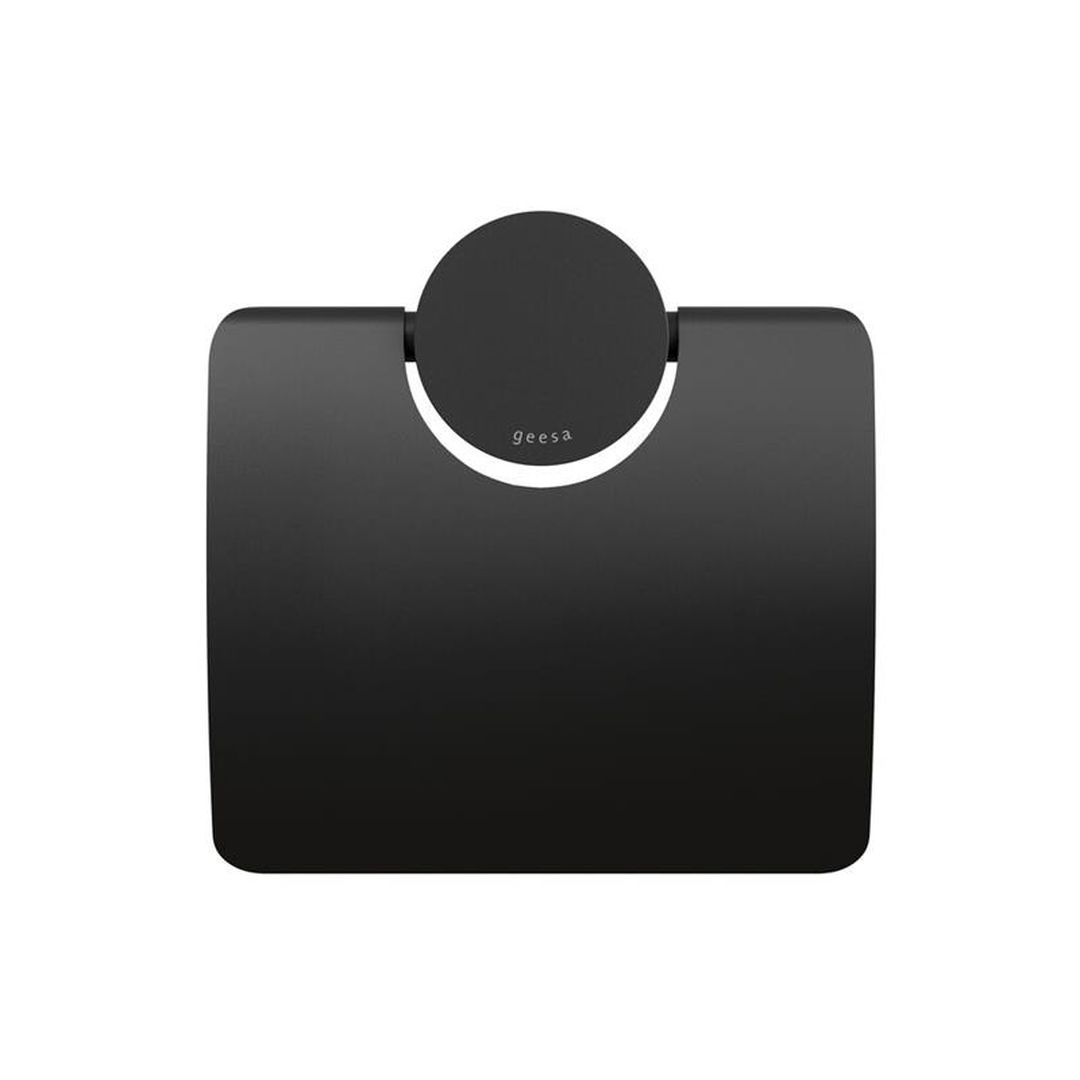 Toalettpappershållare med Lock Opal Mattsvart