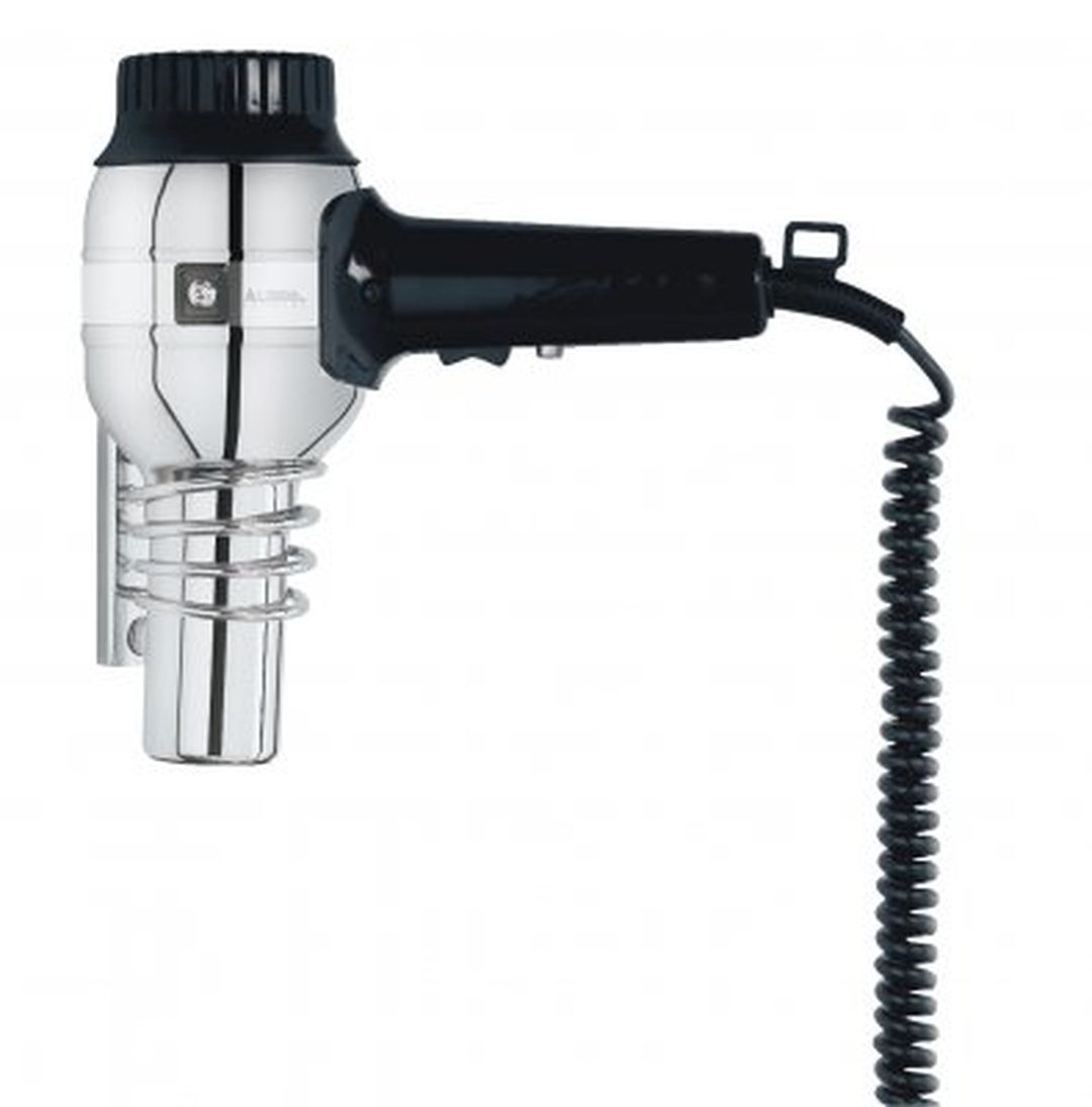 Hårtork Nostalgie ionic med kromad hållare