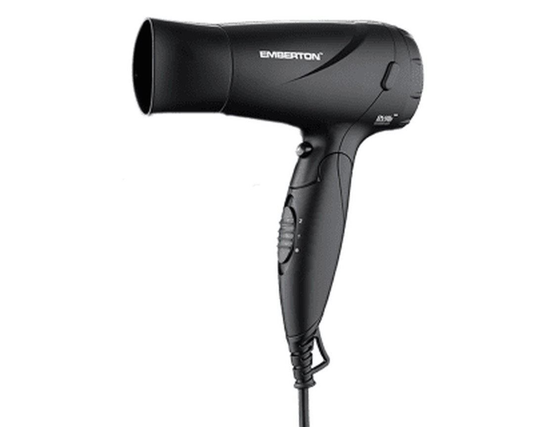 Harrow, hårtork 1600W, svart ihopfällbar