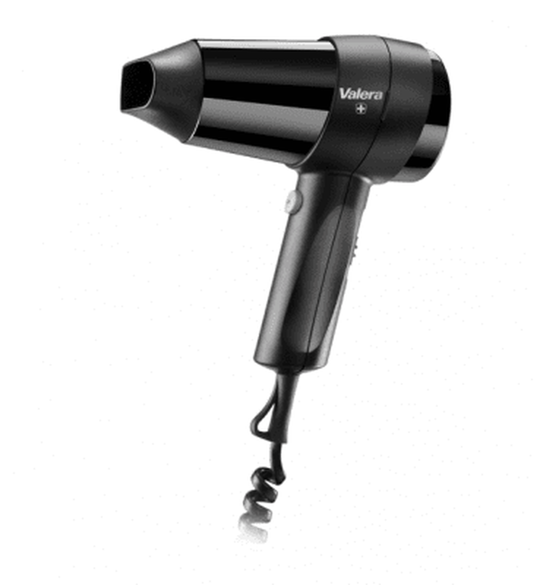 Hårtork Action push all-black 1800W