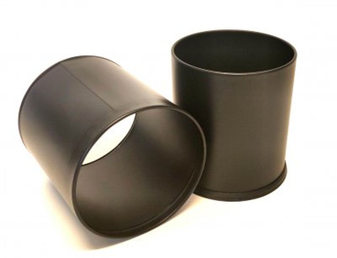 Papperskorg Double bin, svart med svart