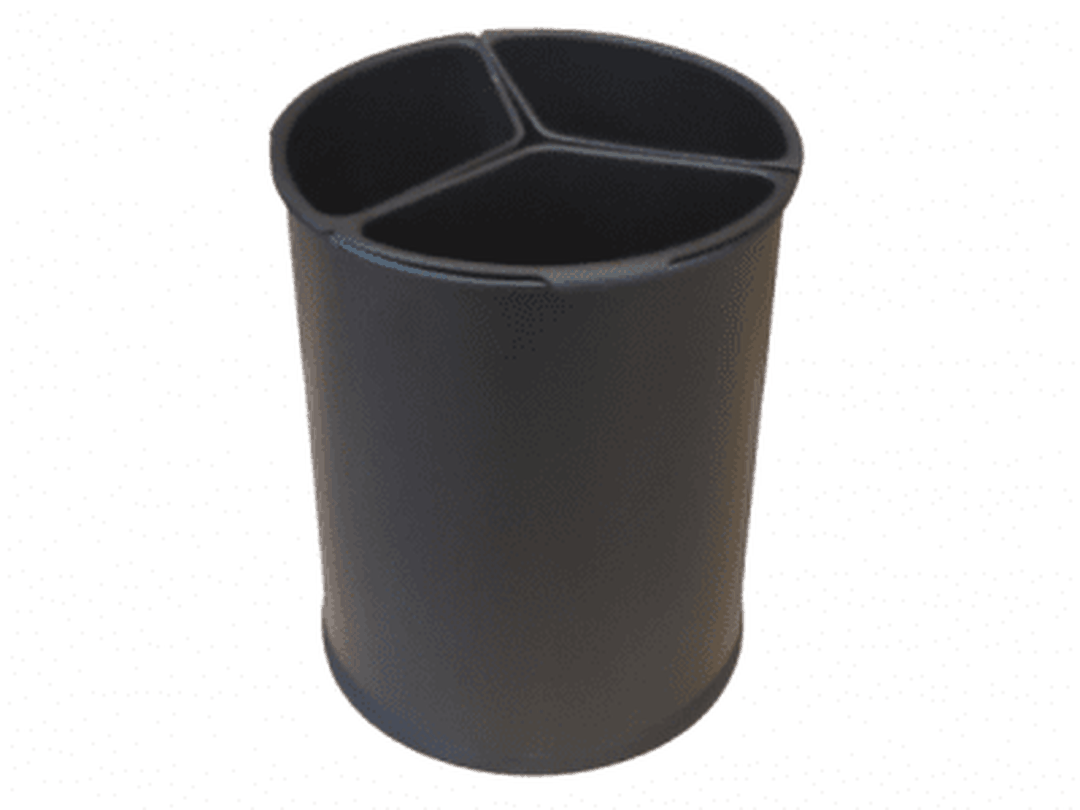 Papperskorg 13L med 3st miljöinsatser