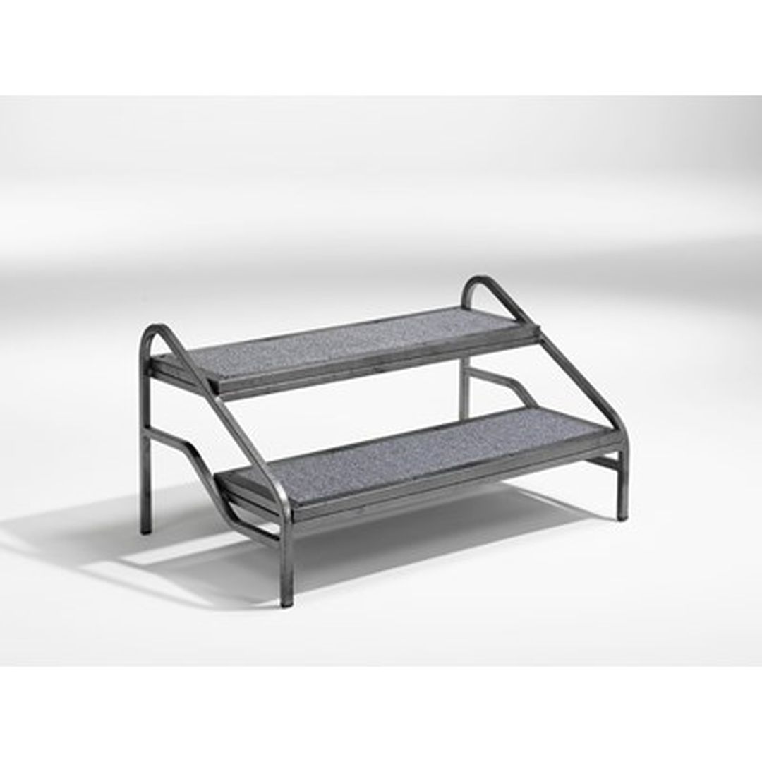 Trappa till scen, grå matta