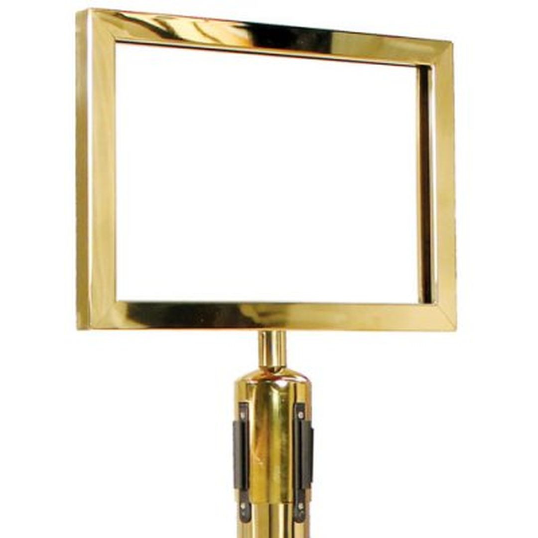 Toppskylt A4 ligg. mässing