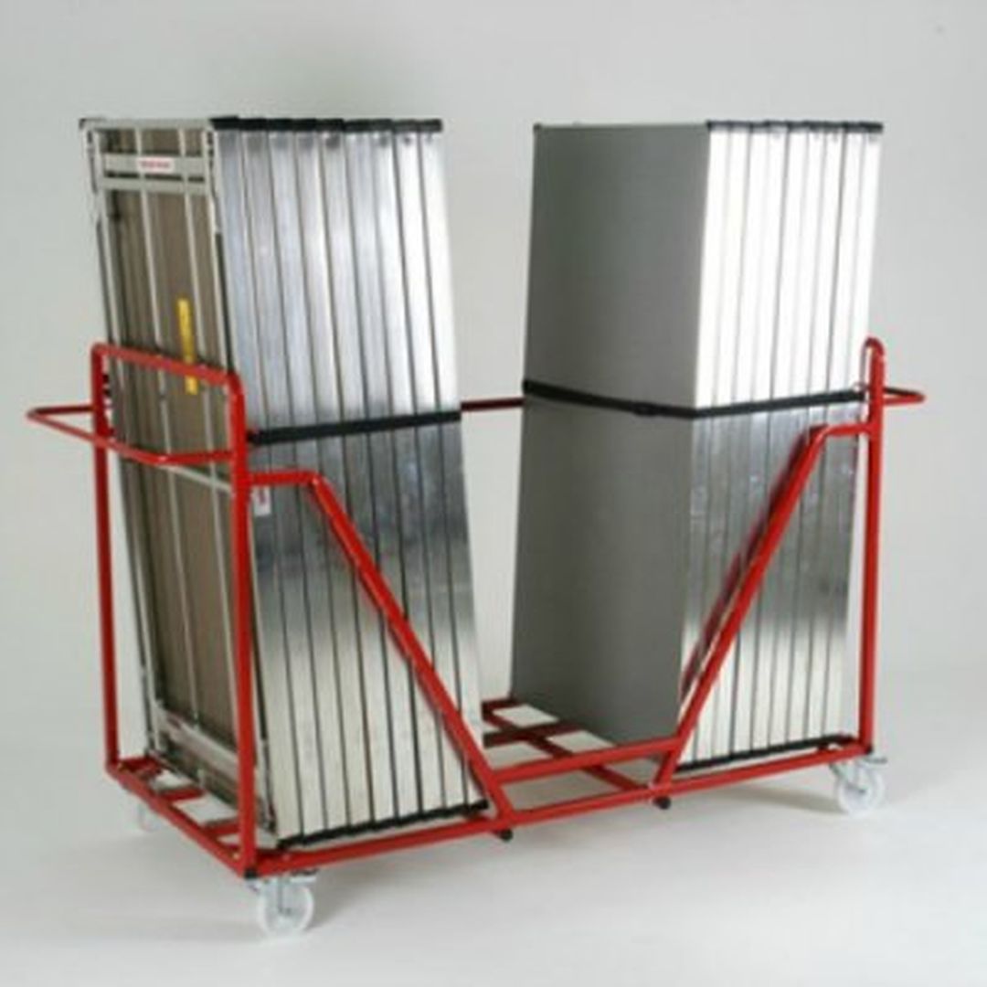 Vagn för 25 "Bankett Lätt" rektangulära bord