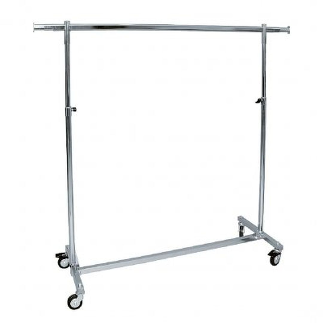 Fällbar garderobställ på hjul