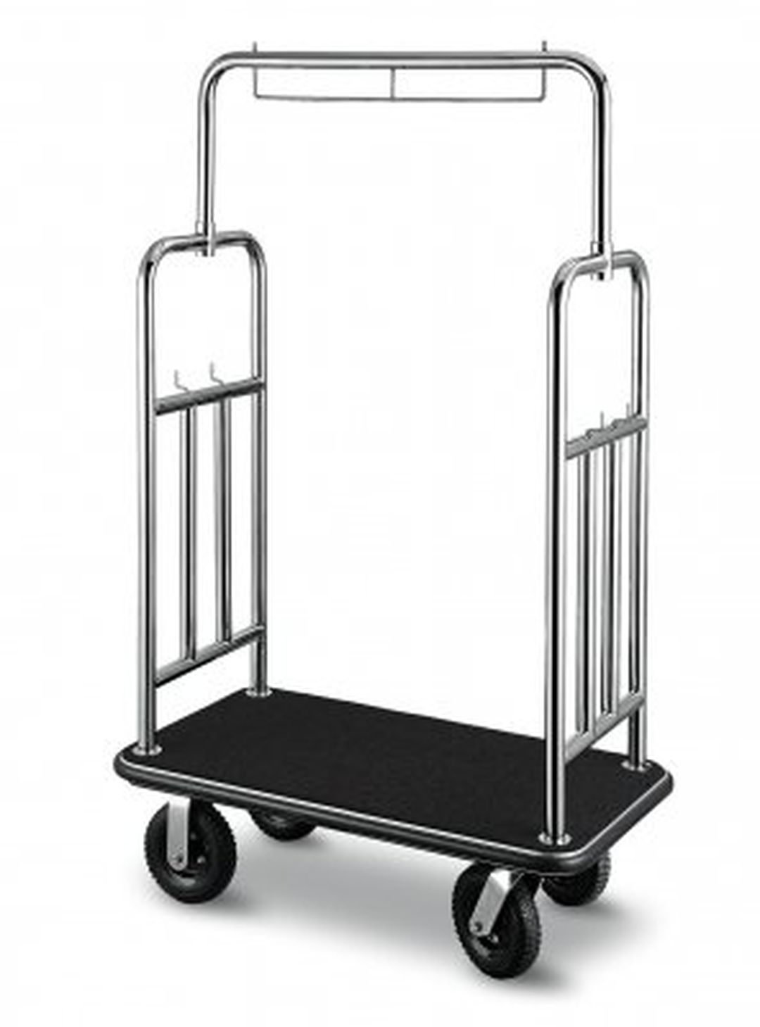 Bagagevagn Windsor, krom med svart matta