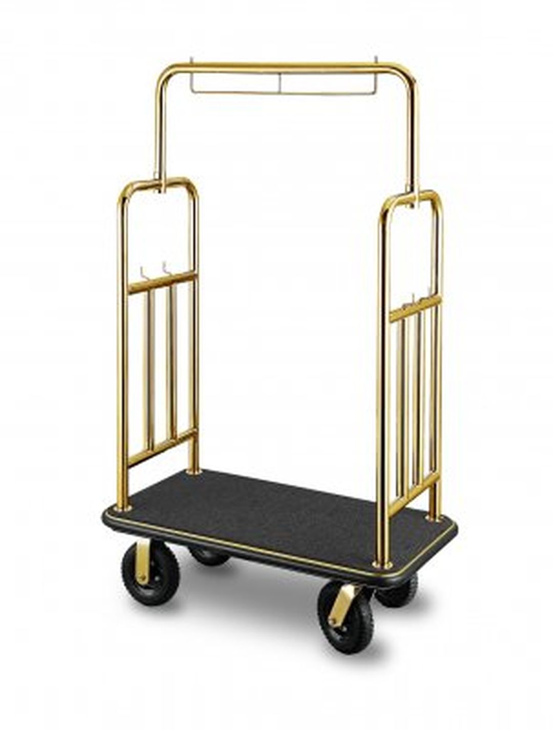 Bagagevagn Windsor, guldfärgad med svart matta