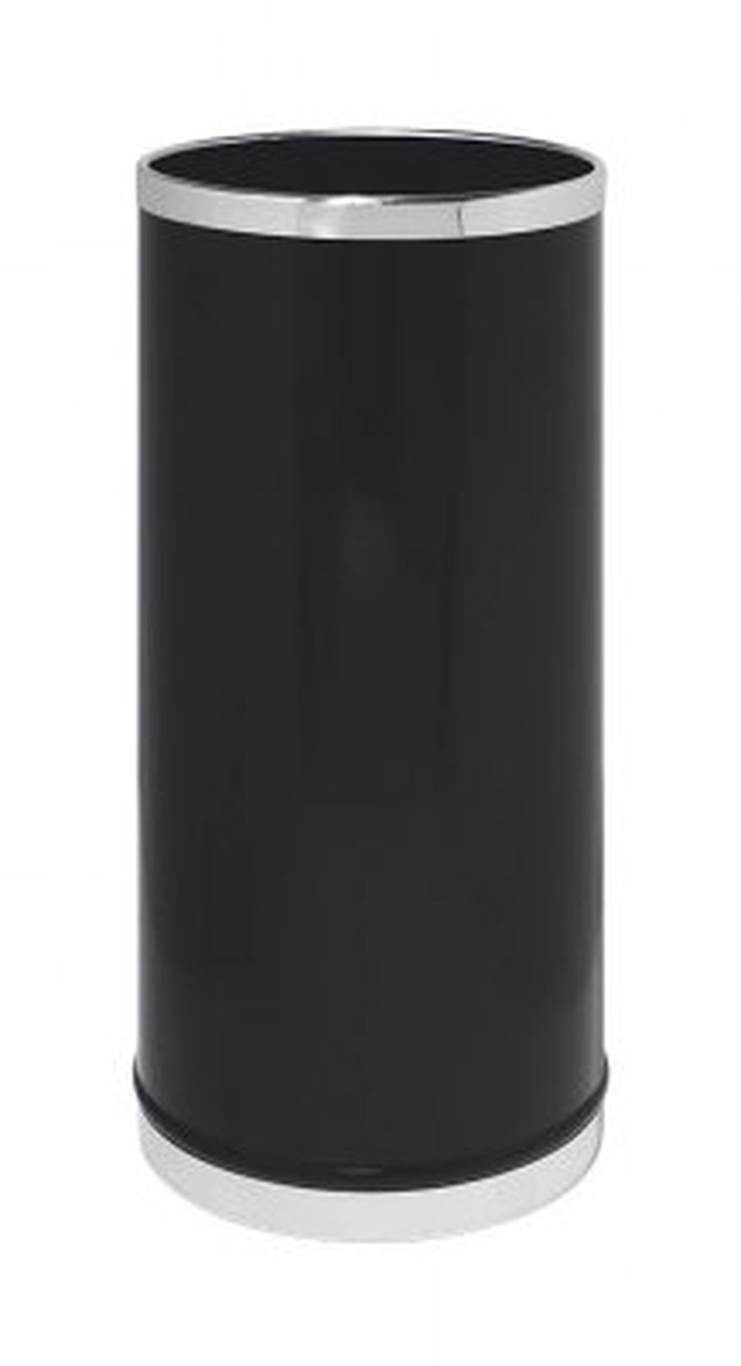 Paraplyställ svart med kromkant Ø 25cm H 50cm