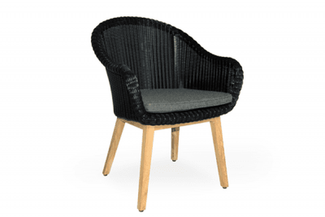 Beverly Karmstol Svart med dyna