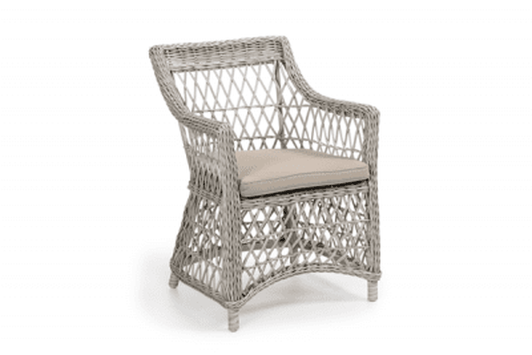 Beatrice Karmstol Vit med dyna