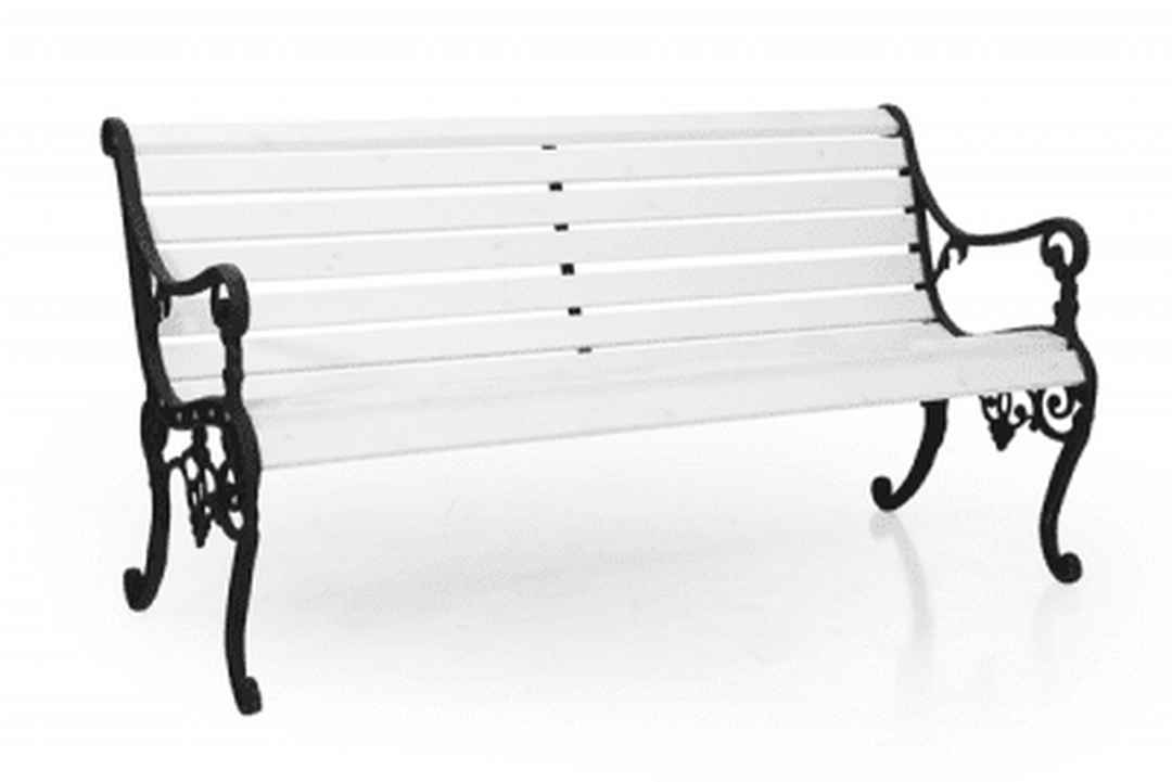 Sandvik Soffa Svart / Vit 150cm