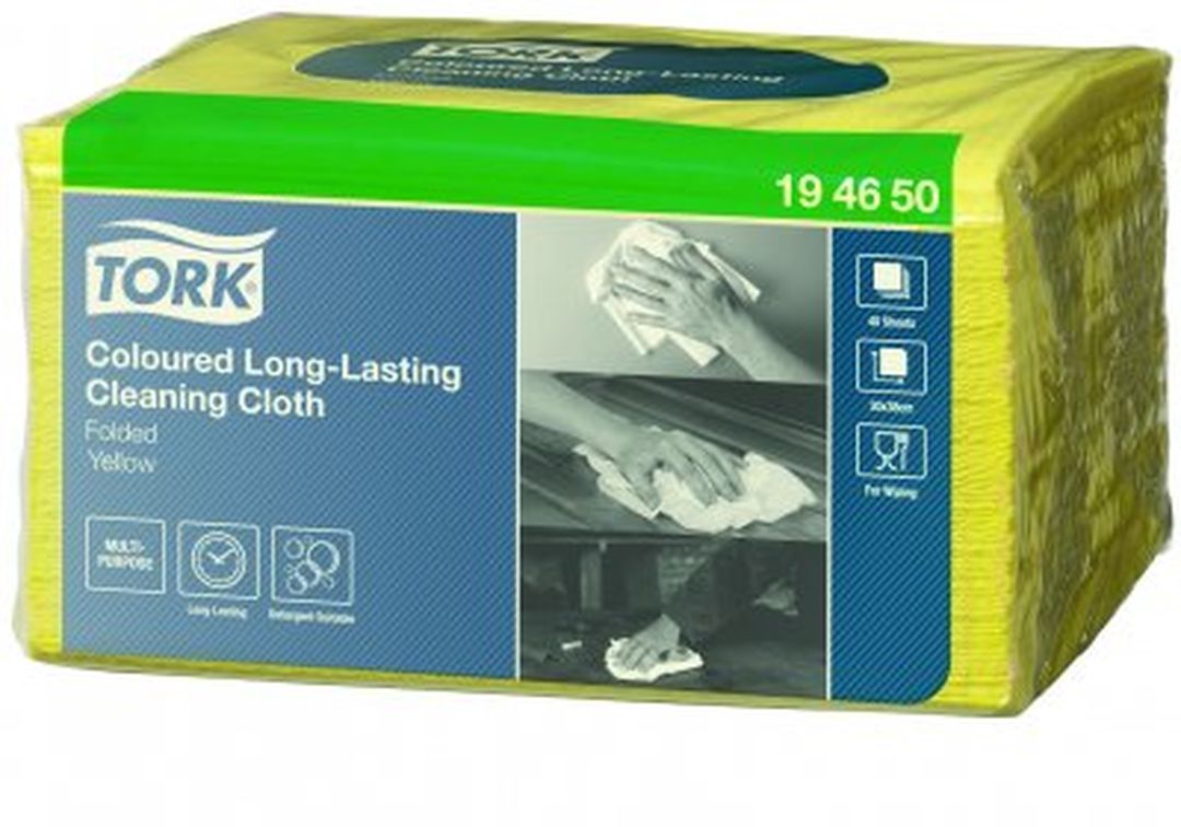 Tork Premium färgkodad duk gul