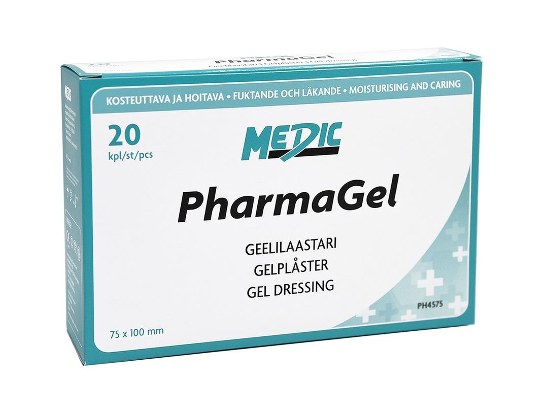 Medic PharmaGel, gelplåster, 75x100 mm, 20 st