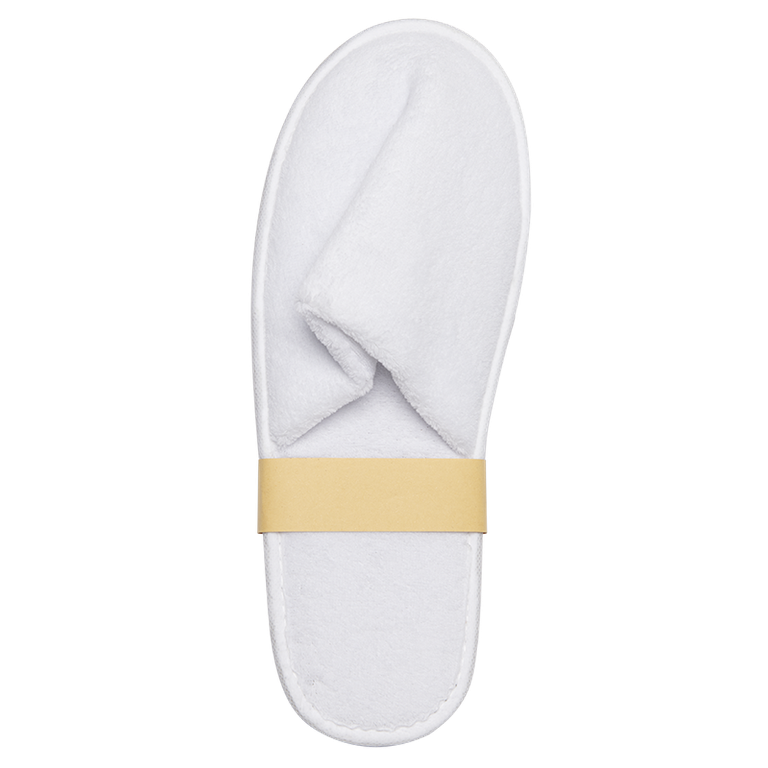 Valkoiset Umpikärkiset Tohvelit Korkkipohjalla