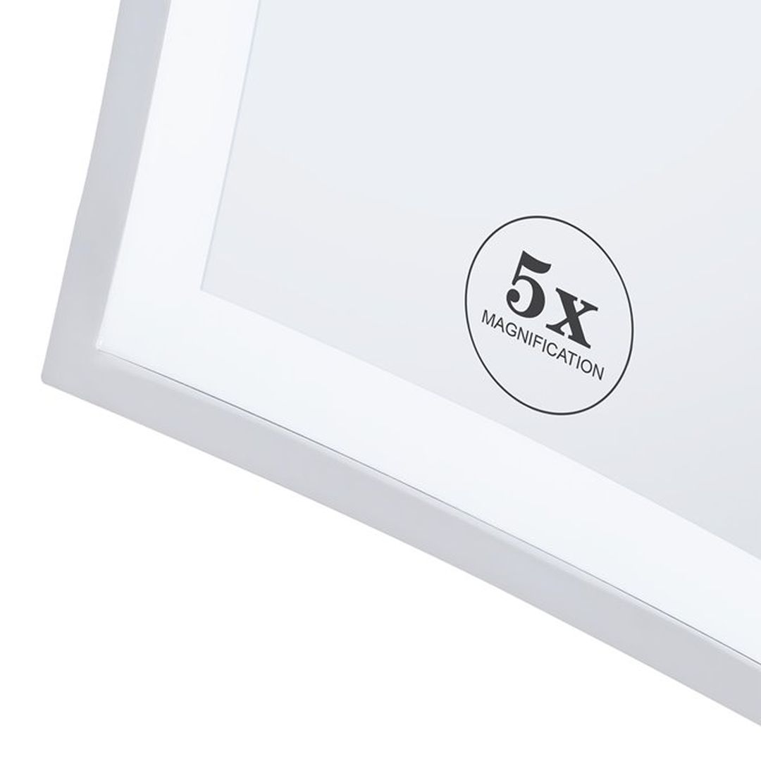 Seinään Kiinnitettävä Peili LED-valolla Neliö