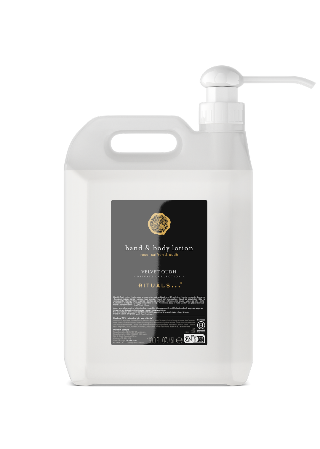 The Rital of Velvet Oudh Hand & Body Lotion Refill 5000ml