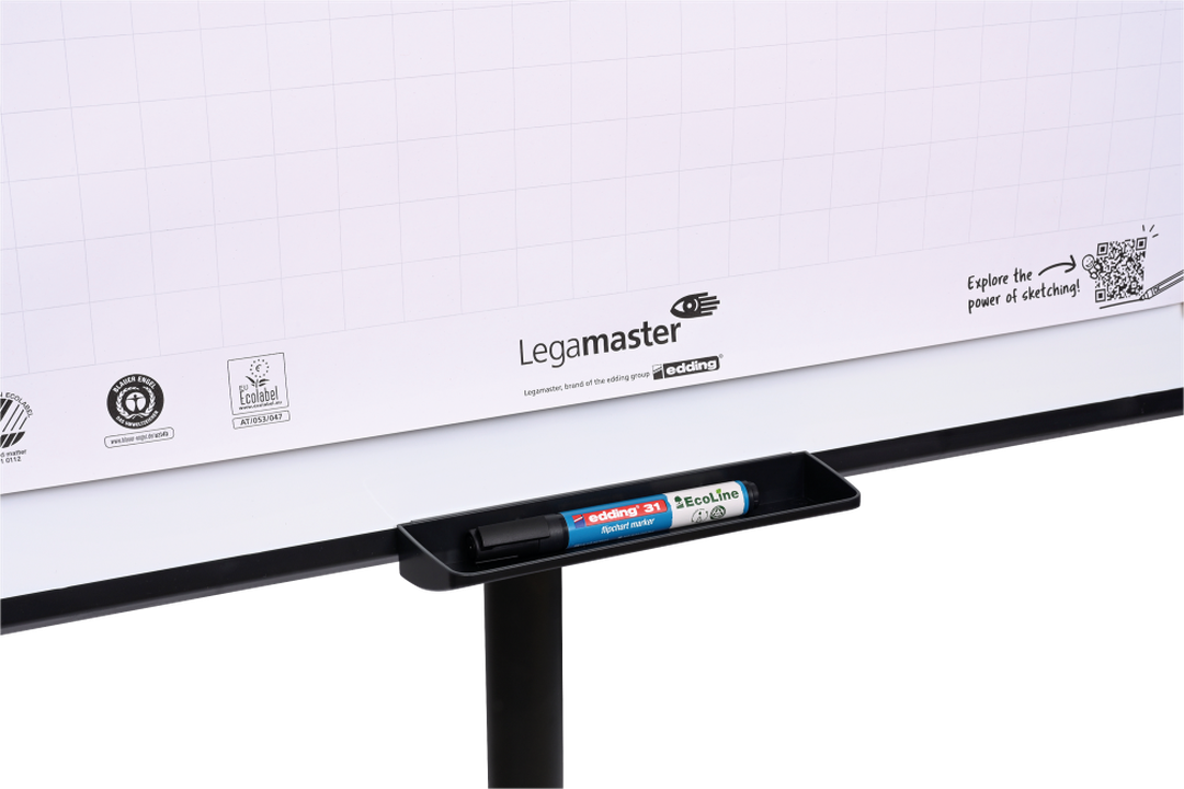 SKETCH EASY fläppitaulu pyöreä jalusta