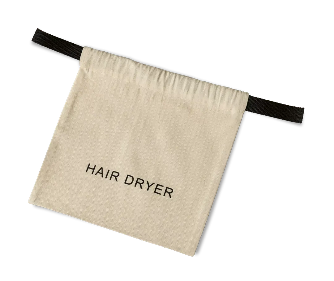 Sustainable Hair Dryer Bag - Natural