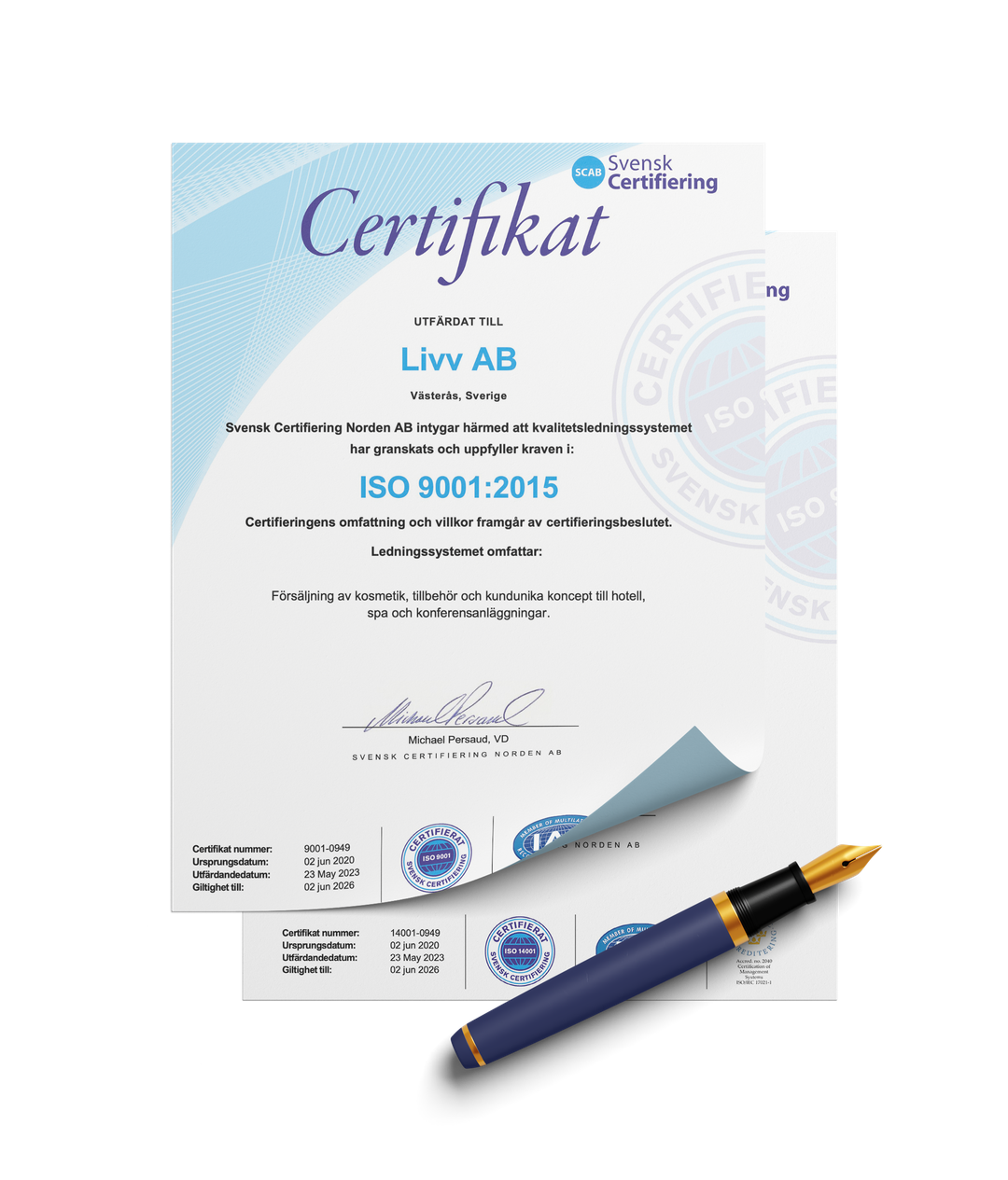 Livv certifikat