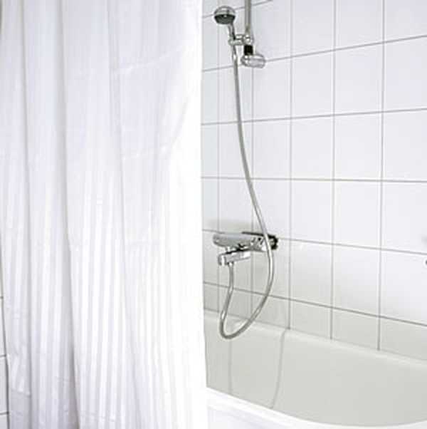 Duschdraperi lyxrand 180x200 cm