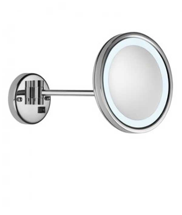 Rund sminkspegel med belysning