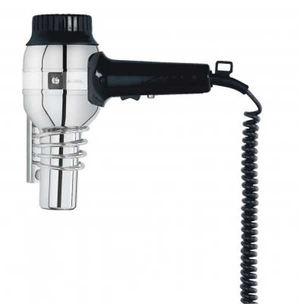 Hårtork Nostalgie ionic med kromad hållare