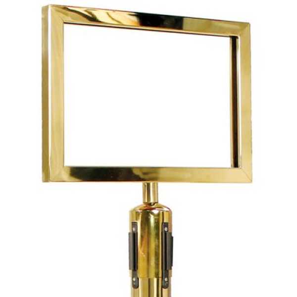 Toppskylt A4 ligg. mässing