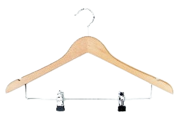 Galge trä med stång & clips, trä