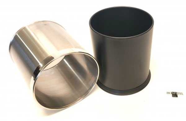 Papperskorg "double bin" silver. 10L