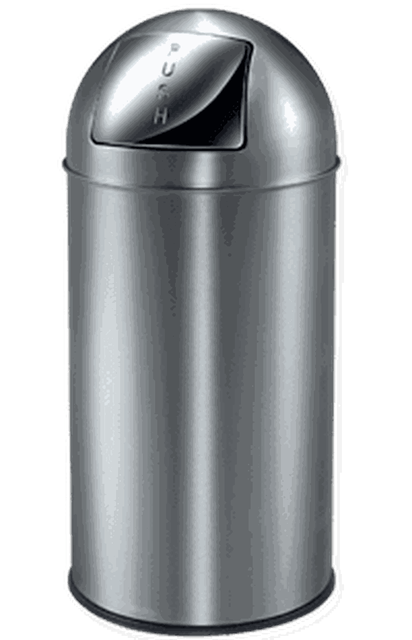 Papperskorg Pushcan 40L, matt