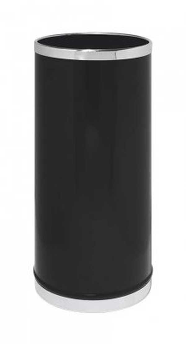 Paraplyställ svart med kromkant Ø 25cm H 50cm