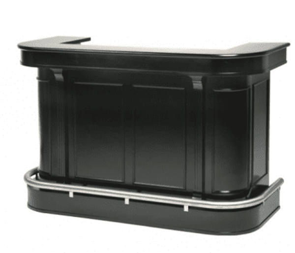 Windsor mobil bardisk, svartbets m. rostfri beslag