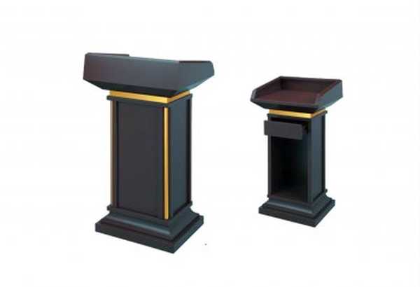 Hovmästarpulpet / Talarstol Classic i svart stål