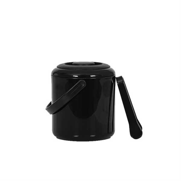 Ishink med lock & tång, svart