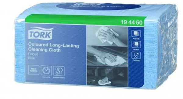 Tork Premium färgkodad duk blå