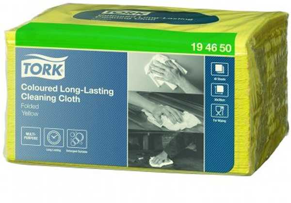Tork Premium färgkodad duk gul