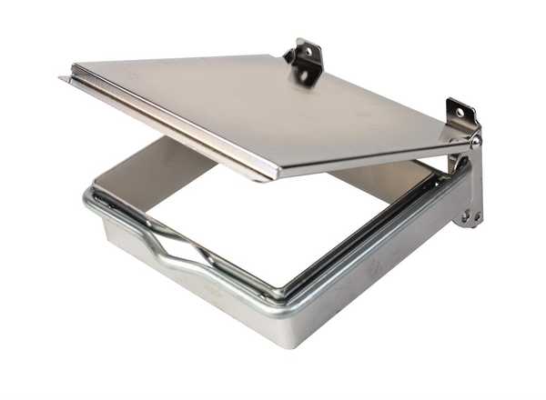 Sanitetspåsehållare med lock & klämring för påse